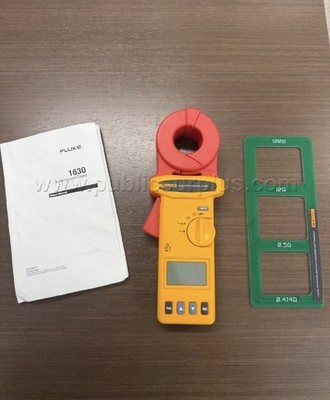 FLUKE 1630 EARTH GROUND CLAMP METER W/ RESISTANCE CARD EXCELLENT - Priority Mail