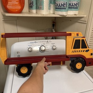 Plastic Truck Shelf Red Yellow Home Interiors Kids