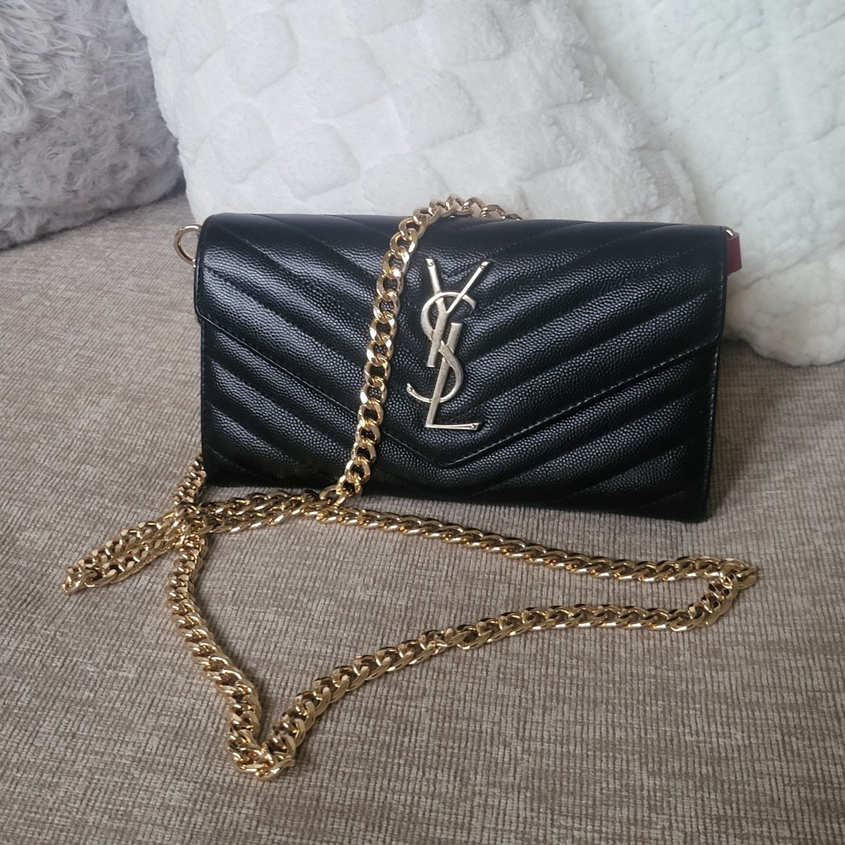 Ysl Envelope Bag Real Vs Fake Saint Laurent Large YSL Grain De