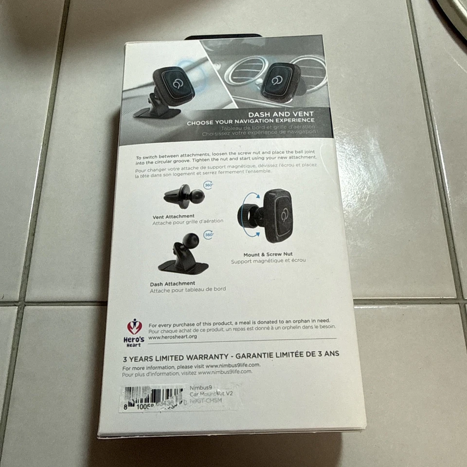 Kit de montaje para coche Nimbus9 V2 sistema de montaje integrado con tablero y accesorios de ventilación Foto 3 de 3