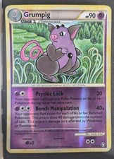 Pokemon Grumpig 23/102 HeartGold & Soulsilver Triumphant Reverse Holo LP