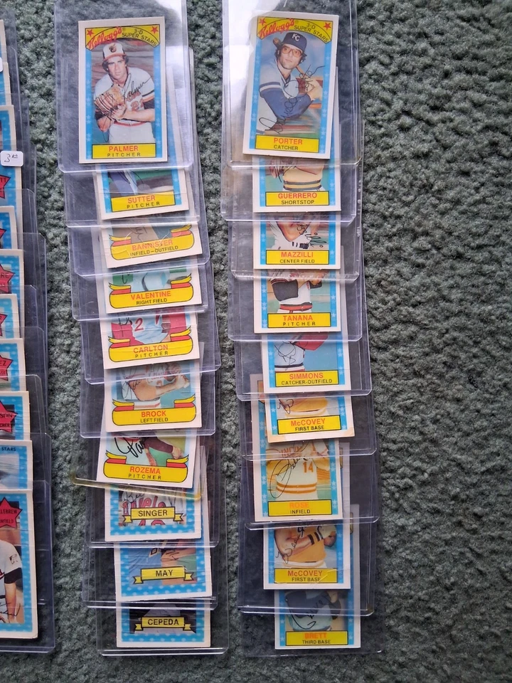 HUGE 1970-1980 KELLOGG'S BASEBALL LOT! 385-Cards w/STARS! & 1983 COMPLETE SET - Image 3 of 4