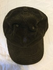 Polo Ralph Lauren YOUTH 4-7 Brown Blue logo Corduroy Hat Cap
