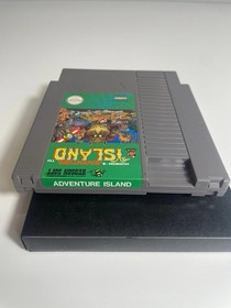 Adventure Island Nintendo NES Authentic Clean Tested w Dust Cover Excellent