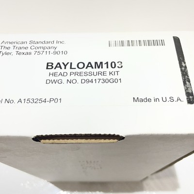 Trane American Standard - BAYLOAM103 Head Pressure Kit - New in Box