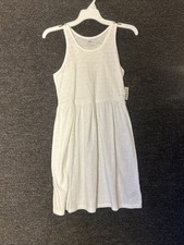 Old Navy Girls Size XL Brand New Aline Summer Plain White Tank Dress