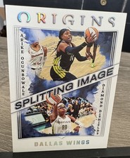 Arike Ogunbowale/Diamond DeShields 2023 Panini Origins Splitting Image Insert