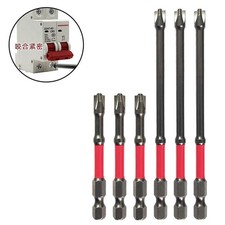 6X 65-110mm Magnetic-Special Slotted Cross Screwdriver Bit For Electrician FPH2