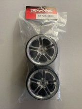 Traxxas Split Spoke 3.8" Chrome Wheels14mm Hex 5172X NEW