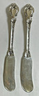 Set of 2 Sterling Silver Lunt Eloquence Ornate Floral Butter Knives 65.8 Grams — photo 2