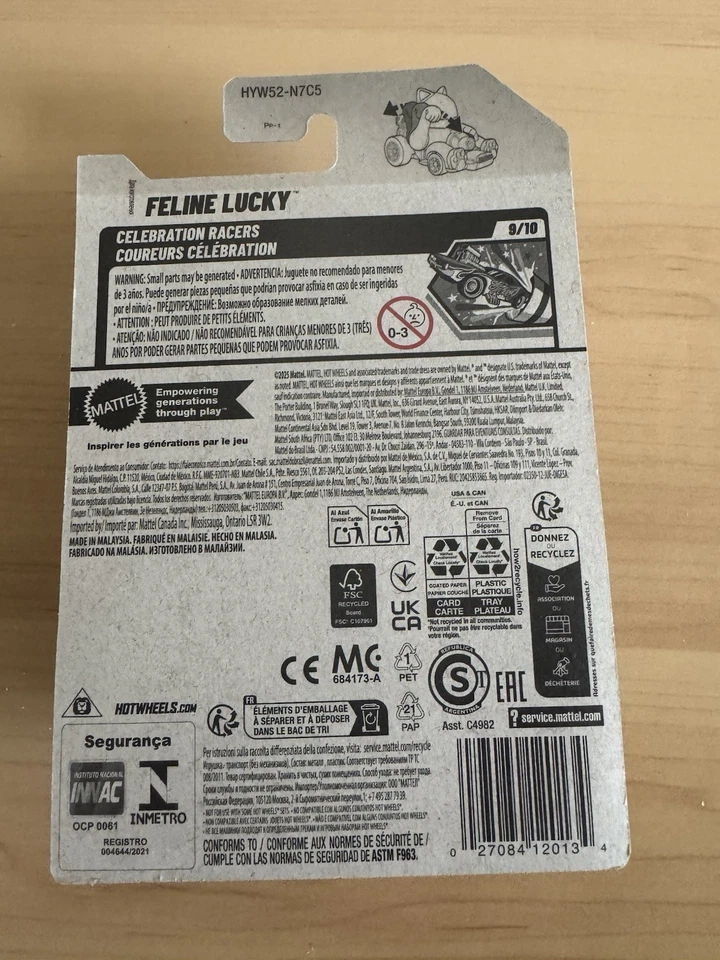 Hot Wheels 2025 234/250 Feline Lucky Cat Maneki Neko Celebration Racers 9/10 S51 - Image 2 of 2