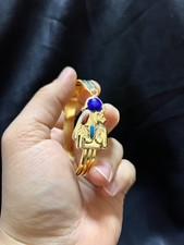 Ancient Sekhmet Lion Bracelet Gold Egyptian Style Made In Egypt