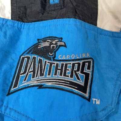 NFL STARTER カロライナパンサーズ　ナイロンジャケット　刺繍　L Vintage Carolina Panthers Jacket Mens L Blue Pro Line Starter