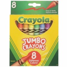 Crayola JUMBO CRAYONS Set, 8 Count