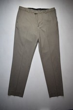 Banana Republic Tan Gray Plaid Slim Fit Dress Pants Mens 35 x 32