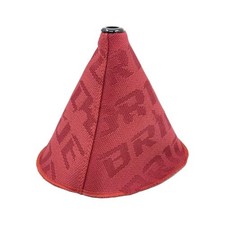 Car Shift Knob Boot Cover, Canvas Vehicle Manual Gear Shifter Knob Dust Red