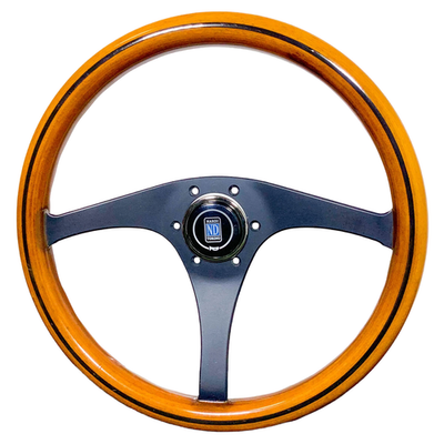 NARDI 2000 Type-2 Wood Steering Wheel 365mm Black Spoke JDM NA NB