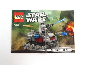 Lego STAR WARS MICROFIGHTERS Lot of 6 Manuals for Sets 75028 75030 75033 75075 +