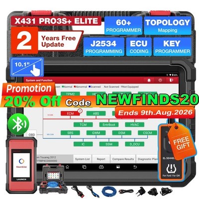 2026 LAUNCH X431 PRO3S V+ ELITE Pro 5 Diagnostic Tool J2534 Programming Coding