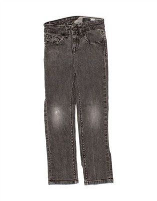 VOLCOM Jungen Slim Straight Jeans 7-8 Jahre W22 L23 Grau Baumwolle NA02