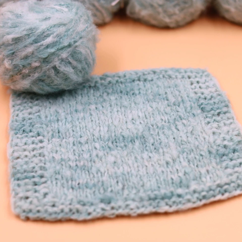 9 balls Baby Alpaca / Wool Blue Warm Knitting Crochet Light Worsted Yarn - Image 2 of 4