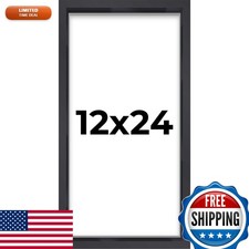 Poster Palooza 12x24 Shadow Box Frame Black 3/4" Depth Made in USA