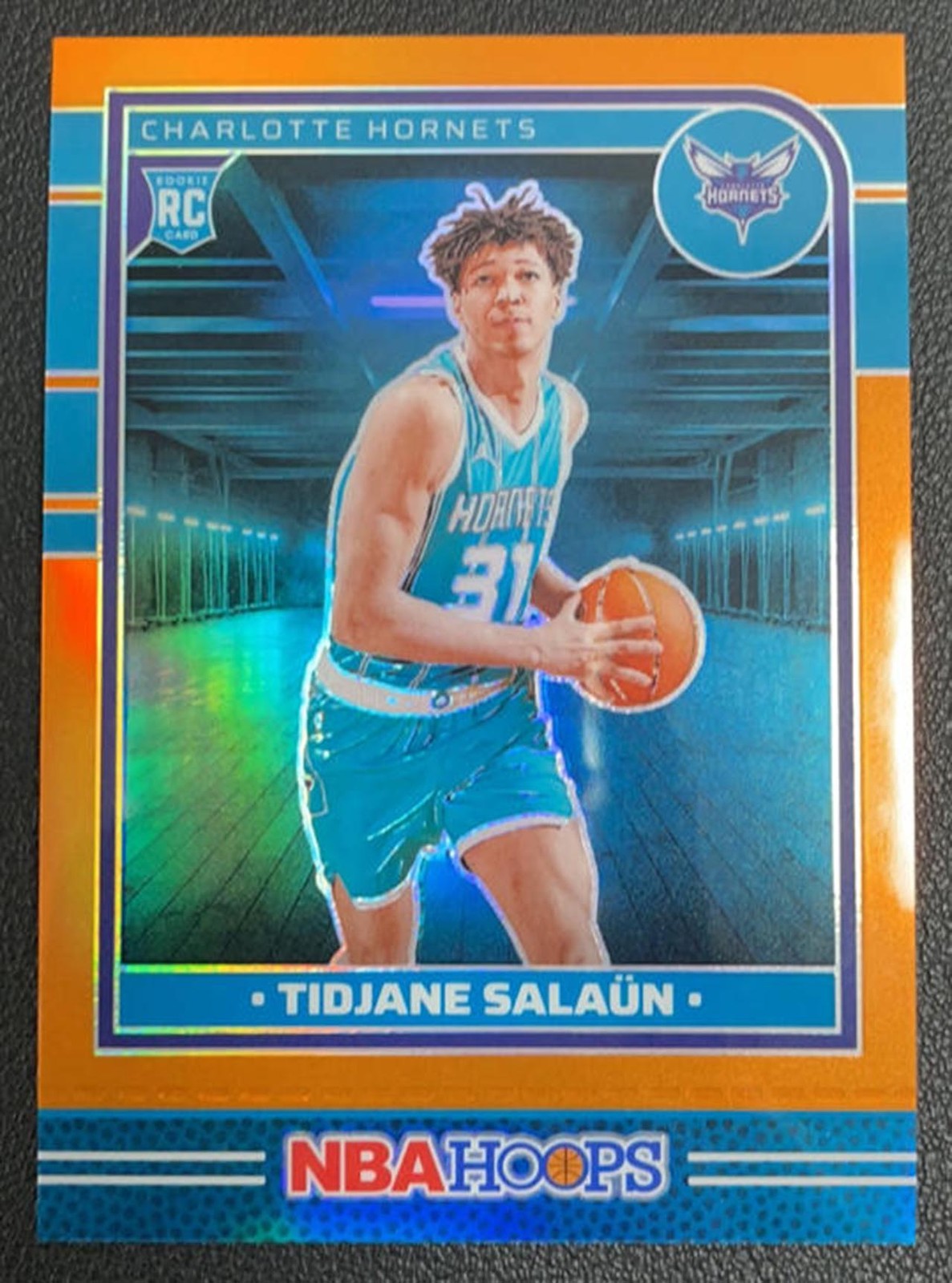 Tidjane Salaun 2024-25 Panini NBA Hoops Premium Orange Prizm 146/199 RC #236