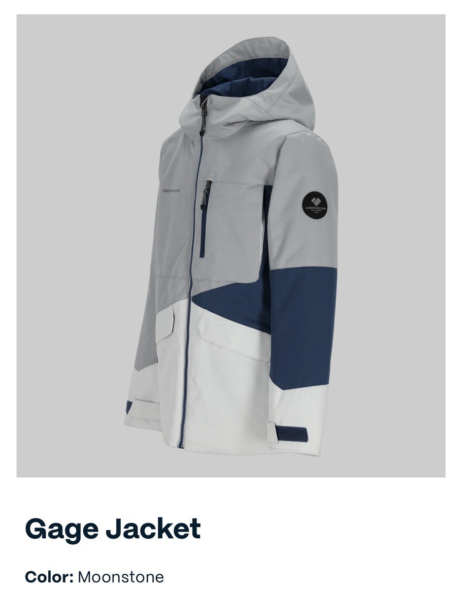 Obermeyer Gage Ski Jacket Size Teen M (10-12) Moonstone Grey 41091 MSRP  $159 NWT