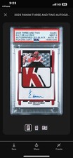 2023 Panini Three and Two - Auto Jerseys Elly De La Cruz #AJ-23 Black /10 POP 1