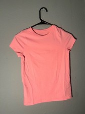 Cat Jack Girls Short Sleeve Crew Neck T-Shirt - Coral