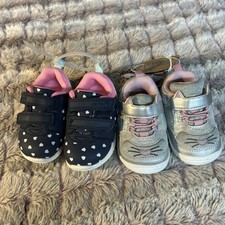 2 Sets Of Carter  s Little Girl Sneakers Size 3