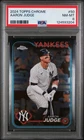 2024 TOPPS CHROME #50 AARON JUDGE PSA 8