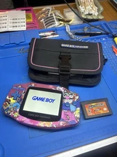 Wario Ware Mario Gameboy Advance Backlit IPS Glass Screen GBA Nintendo V2 Cart