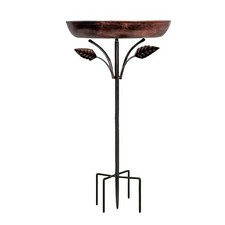 Abbeveratoio per uccelli da giardino, in metallo, per uccelli selvatici,