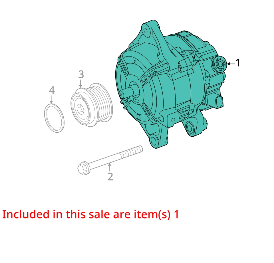 Alternador Toyota Corolla 2017 fabricante de equipos originales 123 k millas - LKQ417760325 Foto 4 de 4