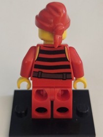 Lego Pirates Minifigure Pirate With Black And Red Stripes Pi166 Set 40158 MINT!