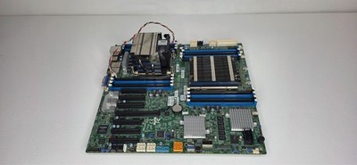 SuperMicro X10DRH-CT E-ATX Motherboard w/ 2x Xeon 2676 V3 2.4 GHz Heat Sink