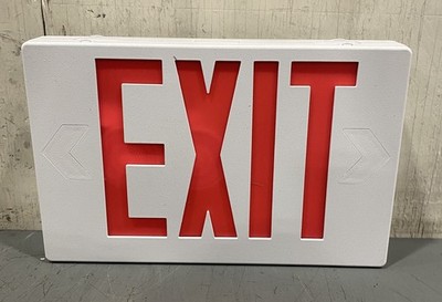 Lot of 8 Cooper All Pro LED Exit Signs Red/Green APC7RG