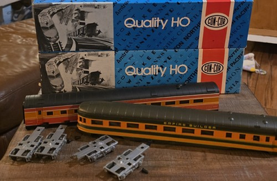 #ad #ad Con Cor Empire Builder Beverage Southern Pacific Diner Car HO Lot Of 2 New $49.99