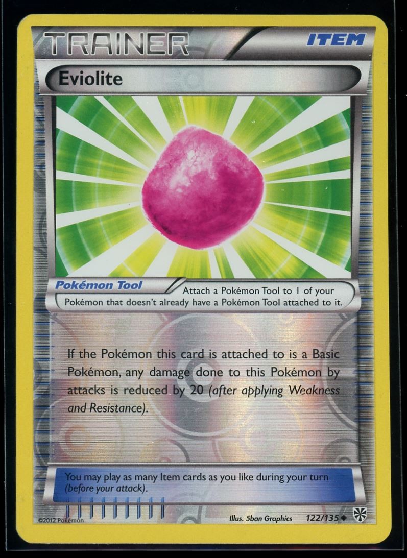 2013 Black & White - Plasma Storm Eviolite Reverse Holo Pokemon Card #122