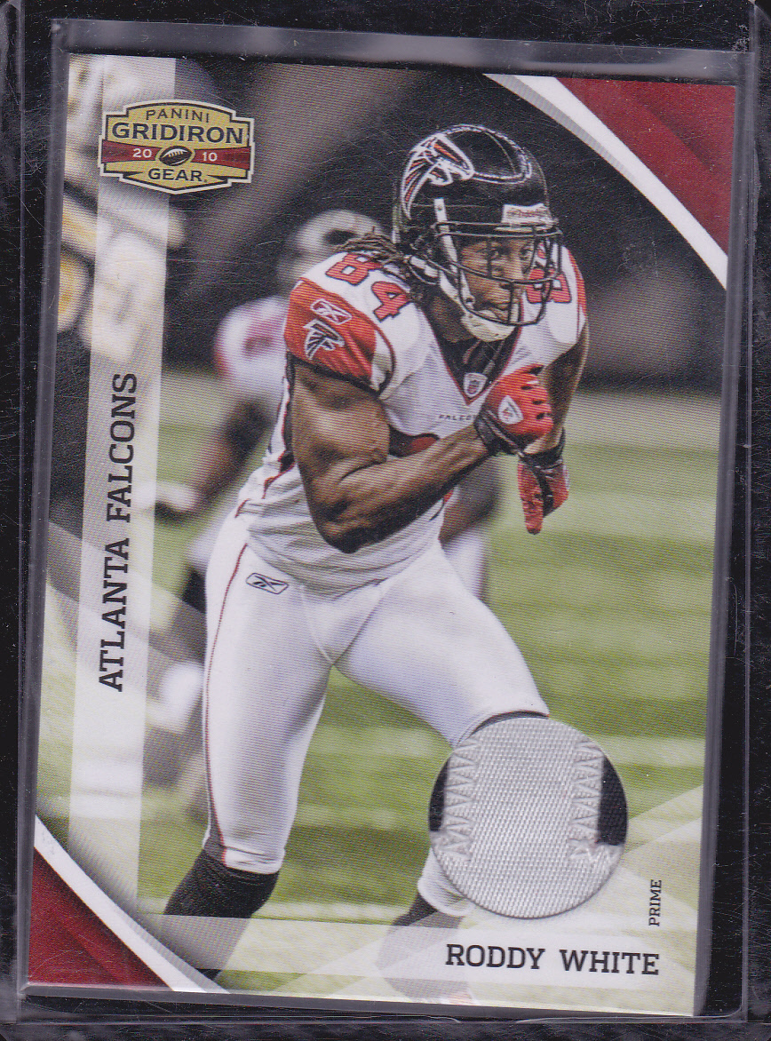 2010 Panini Gridiron Gear Jerseys Prime #8 Roddy White 2-Color 32/50