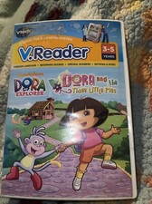 V.Reader Vtech Interactive E-Reading Dora The Explorer And The Three Little Pigs