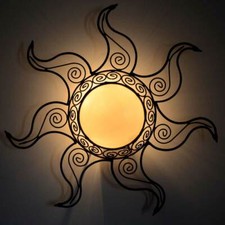 Orientalische Lampe Sonne Marokkanische Sonnenlampe Wandlampe Deckenleuchte D 55