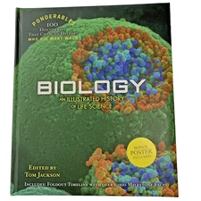 Illustrated History of Life Science-Biology  & Time Line Poster Kids & Adults