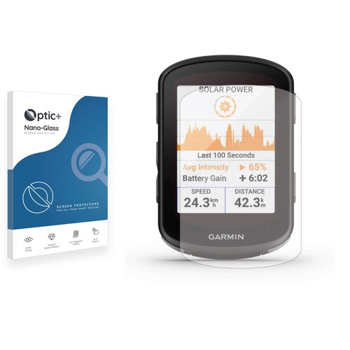 Optic+ Nano Glass Screen Protector for Garmin Edge 840 Solar - Picture 1 of 3