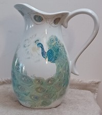 222 FIFTH Peacock Pitcher Lakshmi Fine China ...