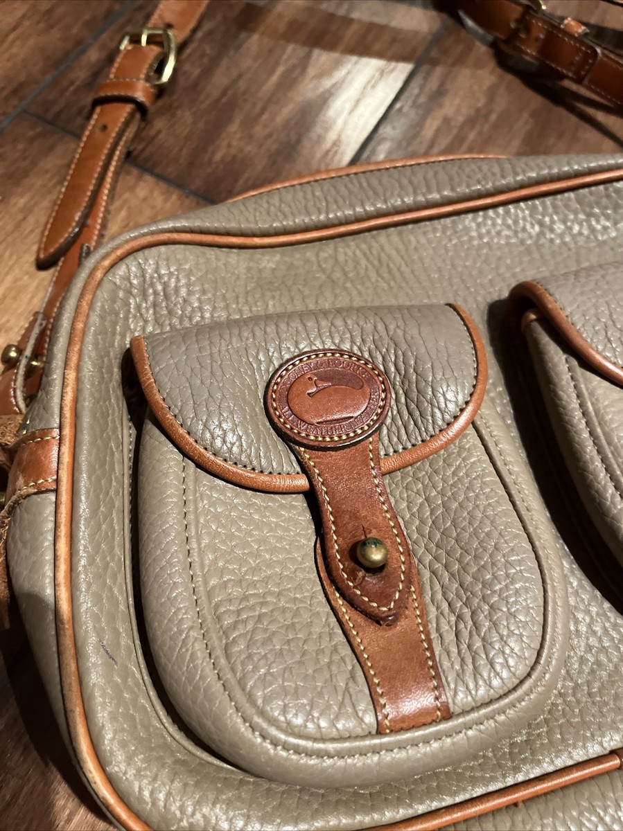 Vintage Dooney & Bourke Small Explorer Bag in Wheat and British Tan View 2