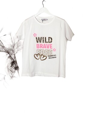   Zwillingsherz, Shirt *WILD BRAVE FREE*, Gr. M