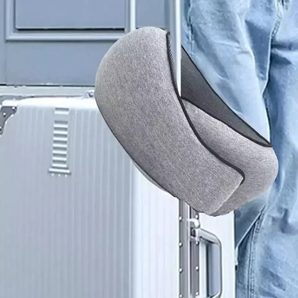 Travel Pillow, 100% Pure Memory Foam Travel Neck Pillow Airplane Neck Support