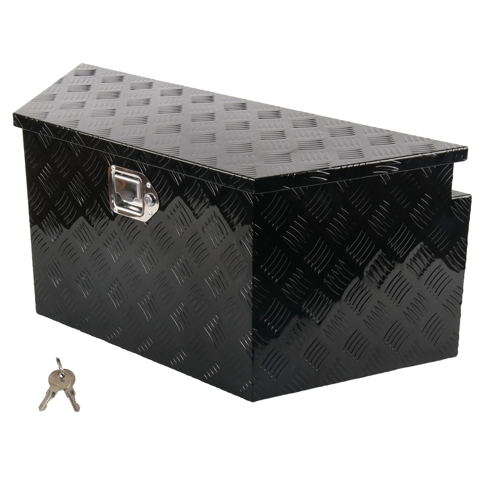 34"x14.5"x15" Aluminum Trailer Tongue Tool Box Toolbox Truck Bed Storage Black